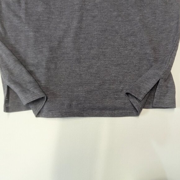 Boston Proper XS Gray Tee with Bejeweled Neck - Picture 13 of 13